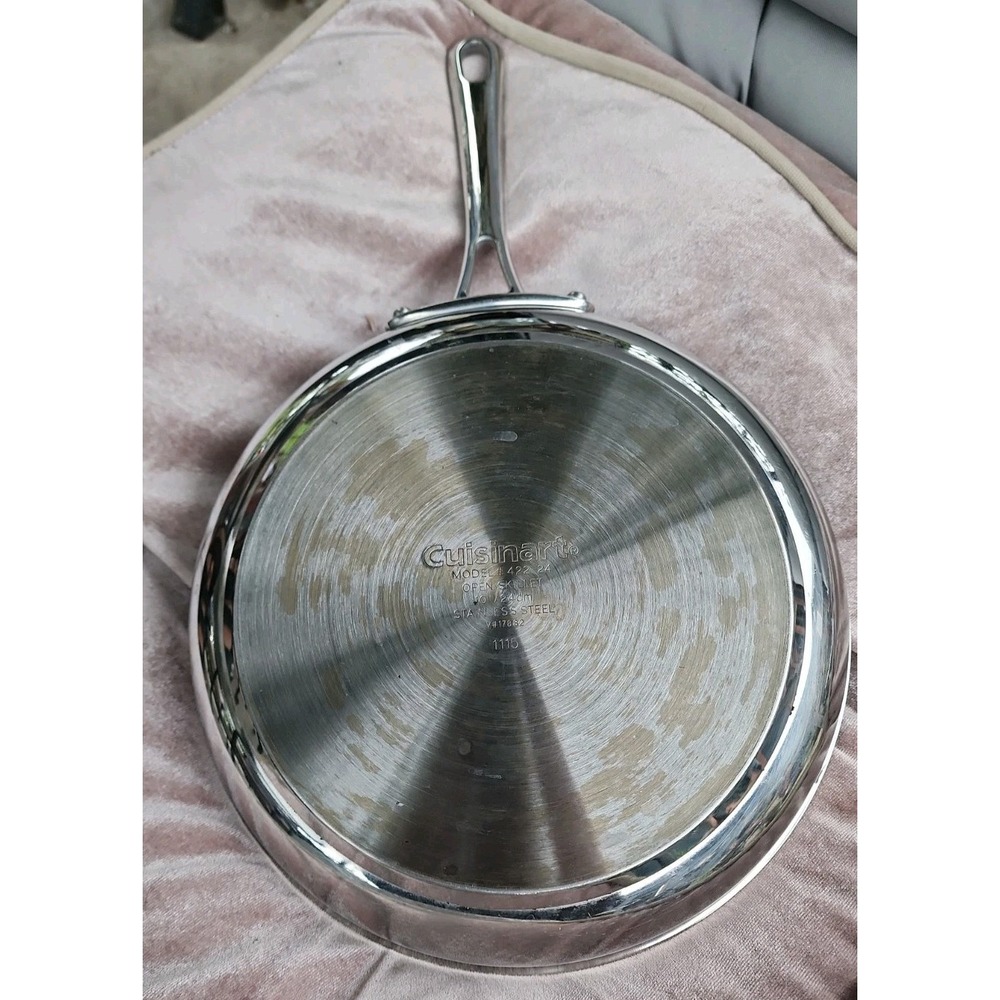 Cuisinart Model # 422-24 Open Skillet 10" Stainless Steel V#17882 0214